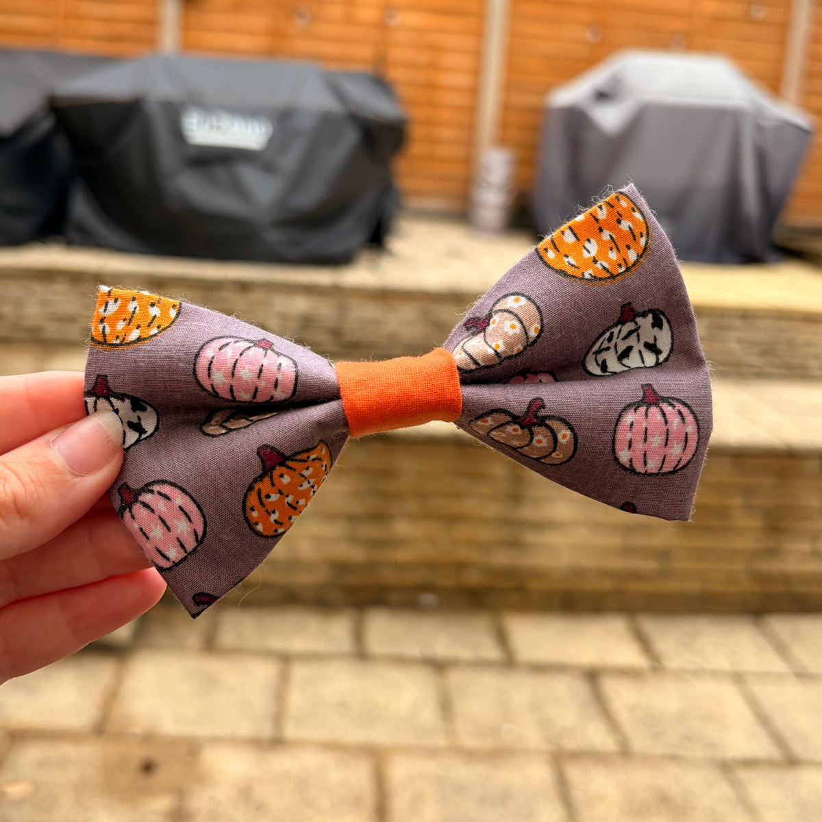 Pumpkin Print Bow
