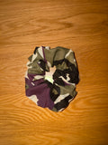Purple Camo Scrunchie