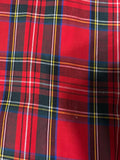 Red Tartan Scrunchie