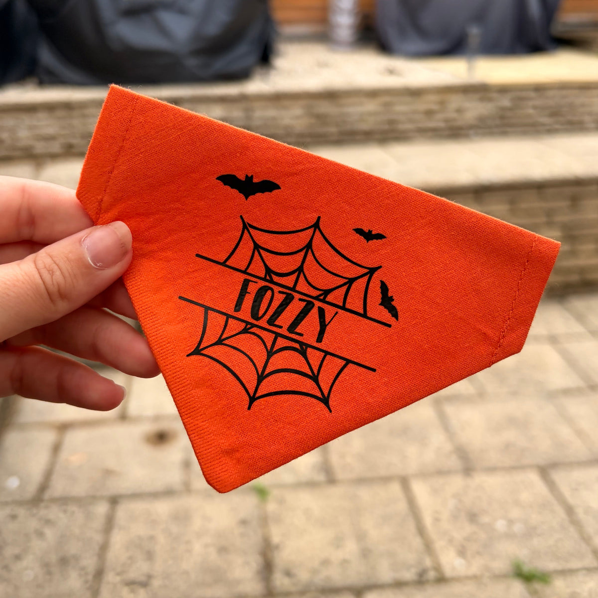 Halloween Spider Web Bandana