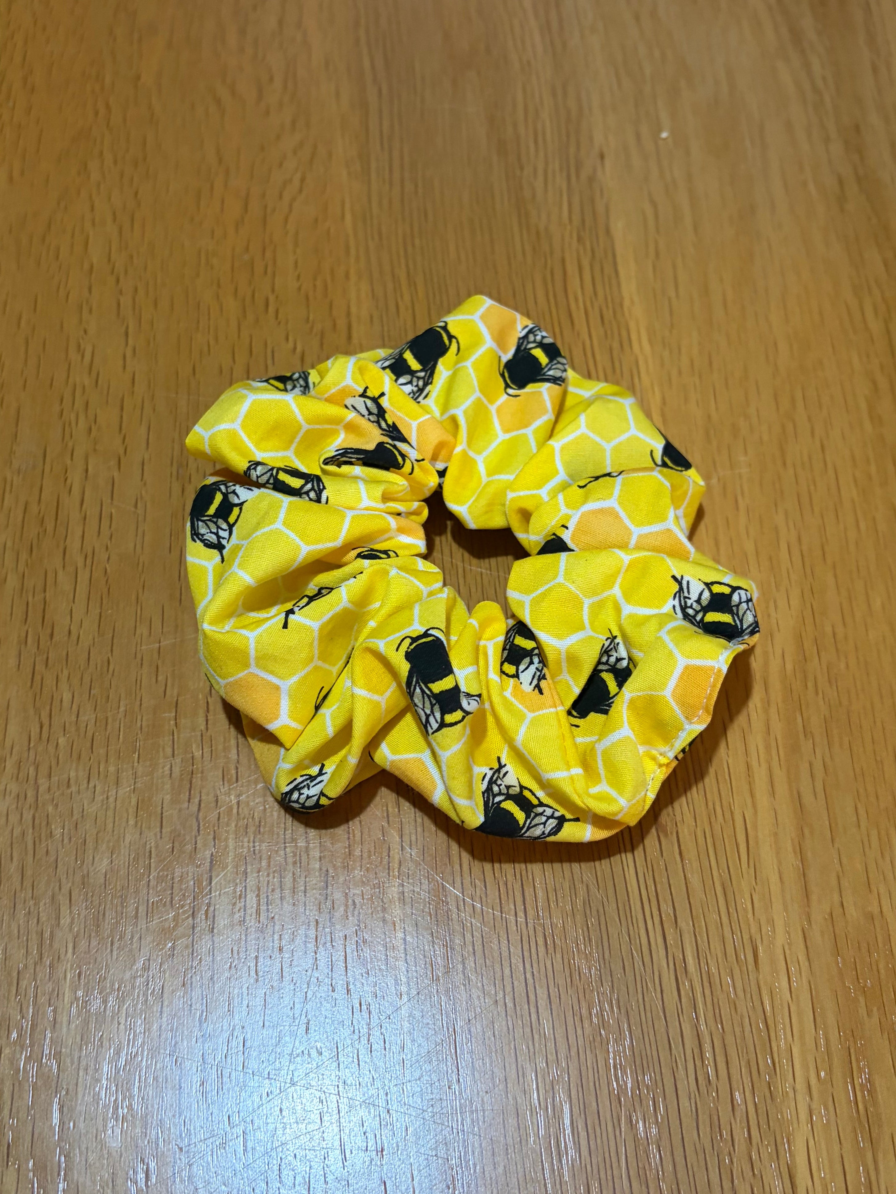 Bee Print Scrunchie