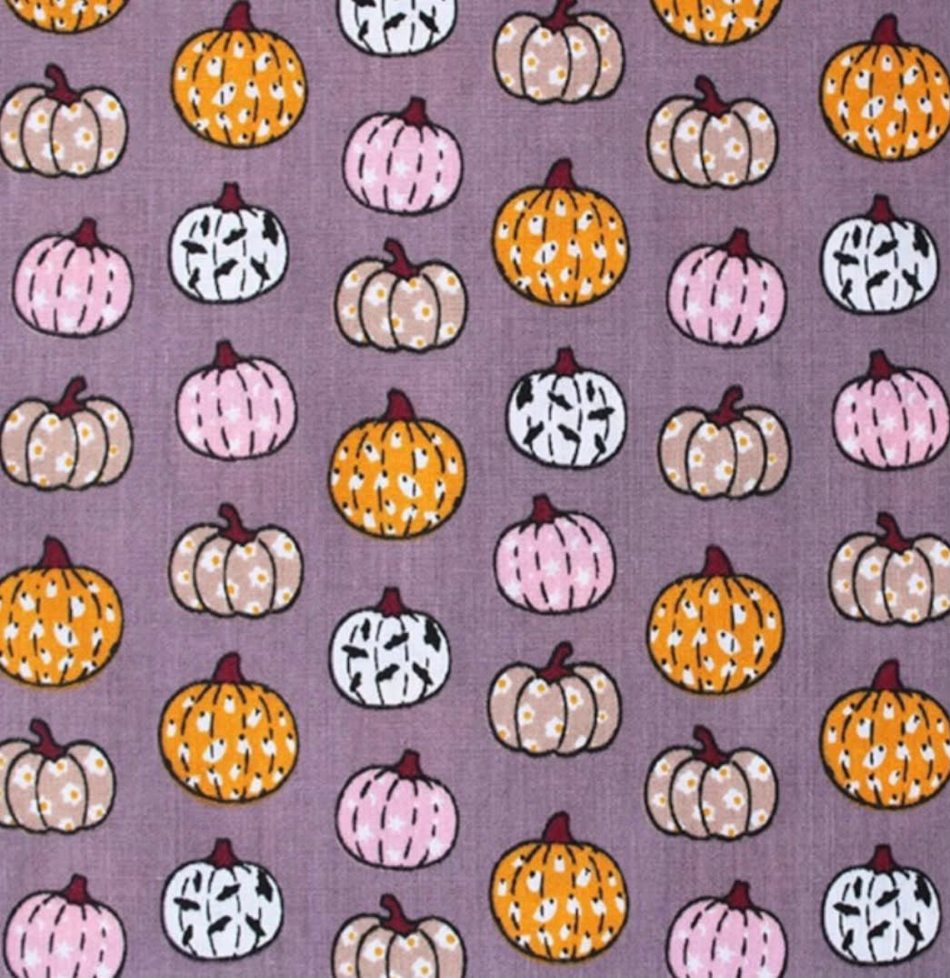 Pumpkin Print Sailor Bow